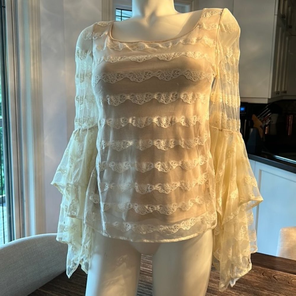 Anne Fontaine Paris lace Romeo & Juliet blouse sz 42